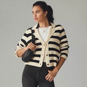 NWT MAEVE by Anthropologie rib knit cardigan size L